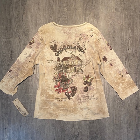 CACTUS VINTAGE CHOCOLATE SHIRT - Picture 2 of 3